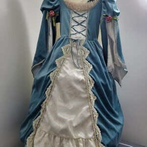 Elegant Blue and Cream Kids Halloween Costume